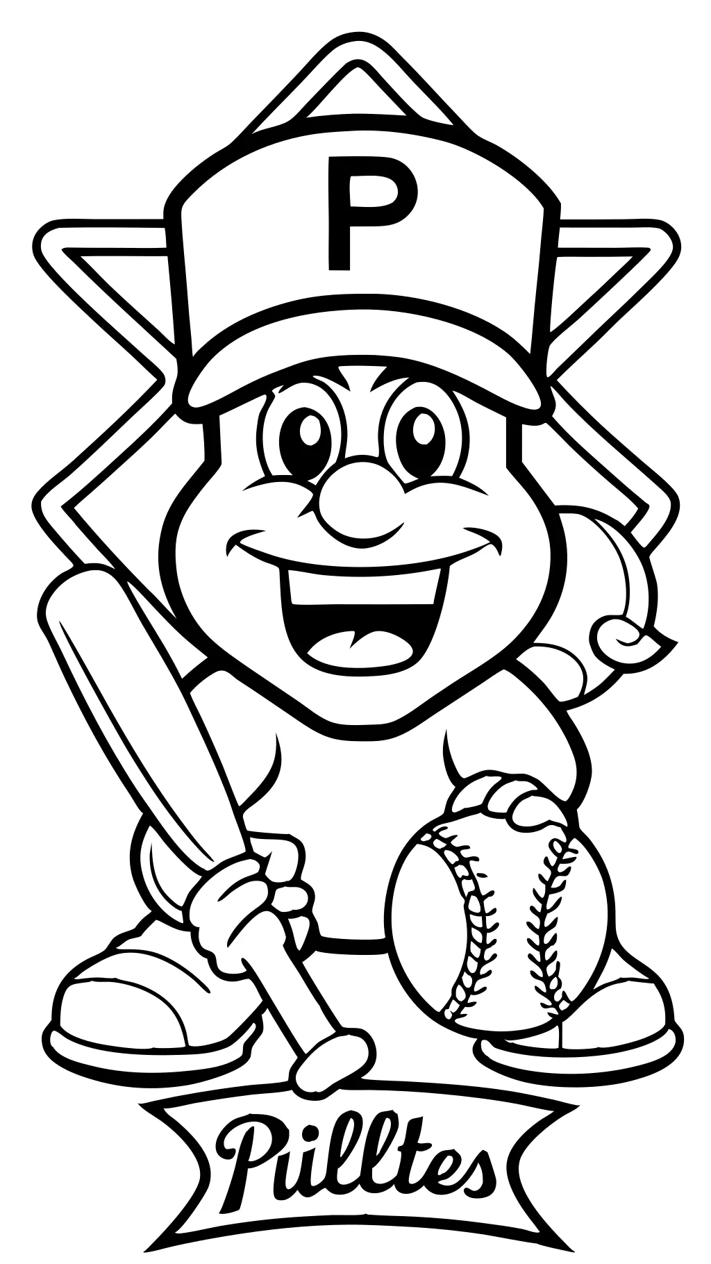 phillies coloring pages